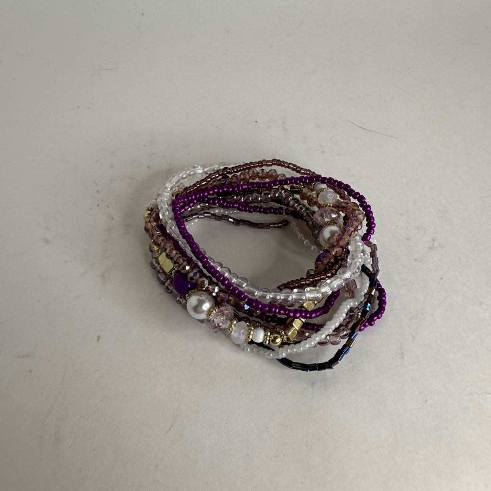 Multi-Color Beaded Bracelet Set